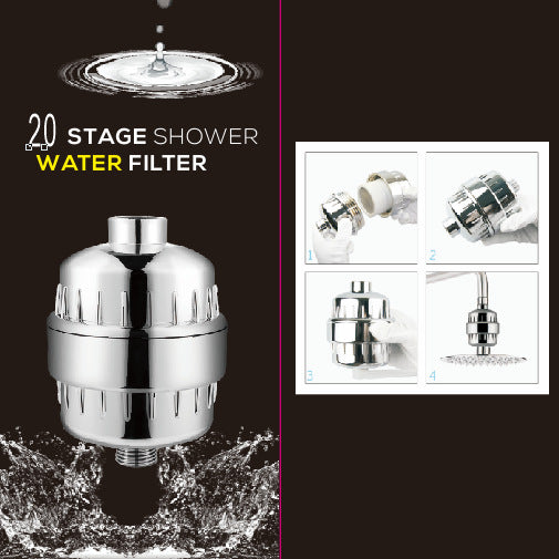 Impeller Rotary Shower Water Purifier Filter