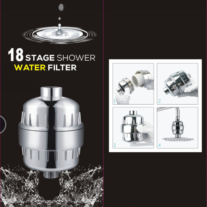 Impeller Rotary Shower Water Purifier Filter